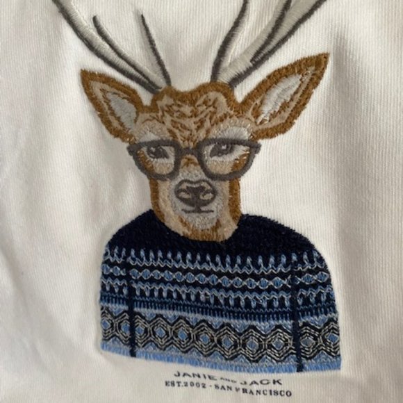 Janie & Jack Reindeer Tee - Picture 2 of 3